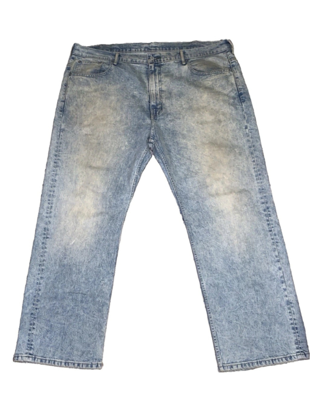 Levi’s 569 Loose Straight Fit Jeans 40x30 Workwear Distressed Light Wash Denim